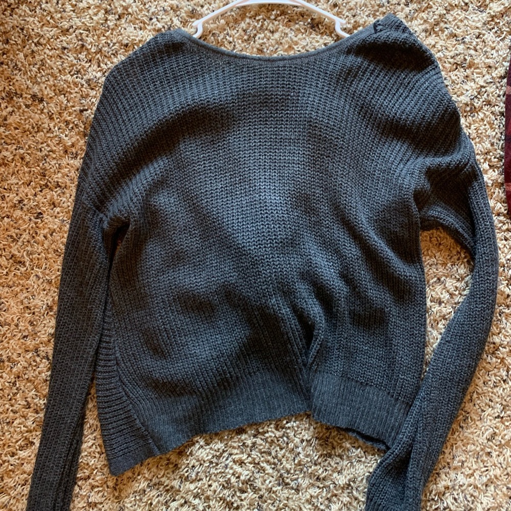 Crisscross sweater